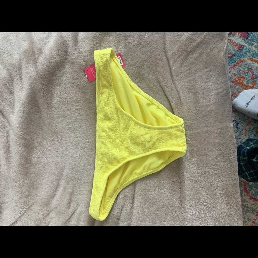 Yellow bikini bottoms from target.